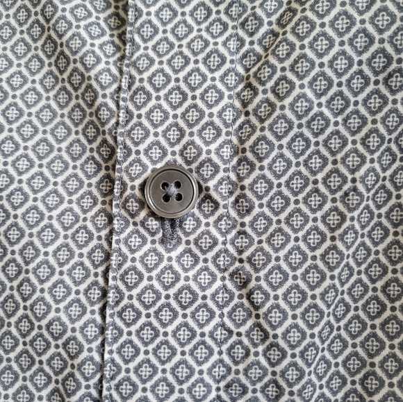 Zachary Prell Modern Mosiac Geometric Print Button Down Shirt - Picture 7 of 12